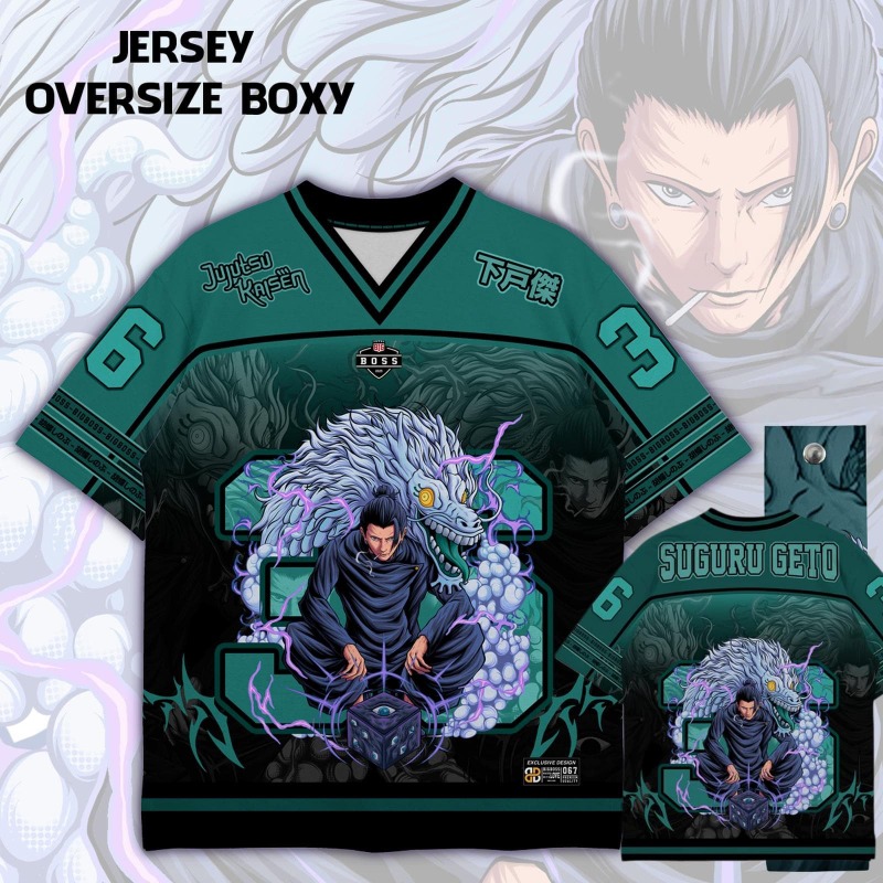 Anime Merchandise Shirt - Anime Jujutsu Kaisen Choso Print Jersey-Shirt