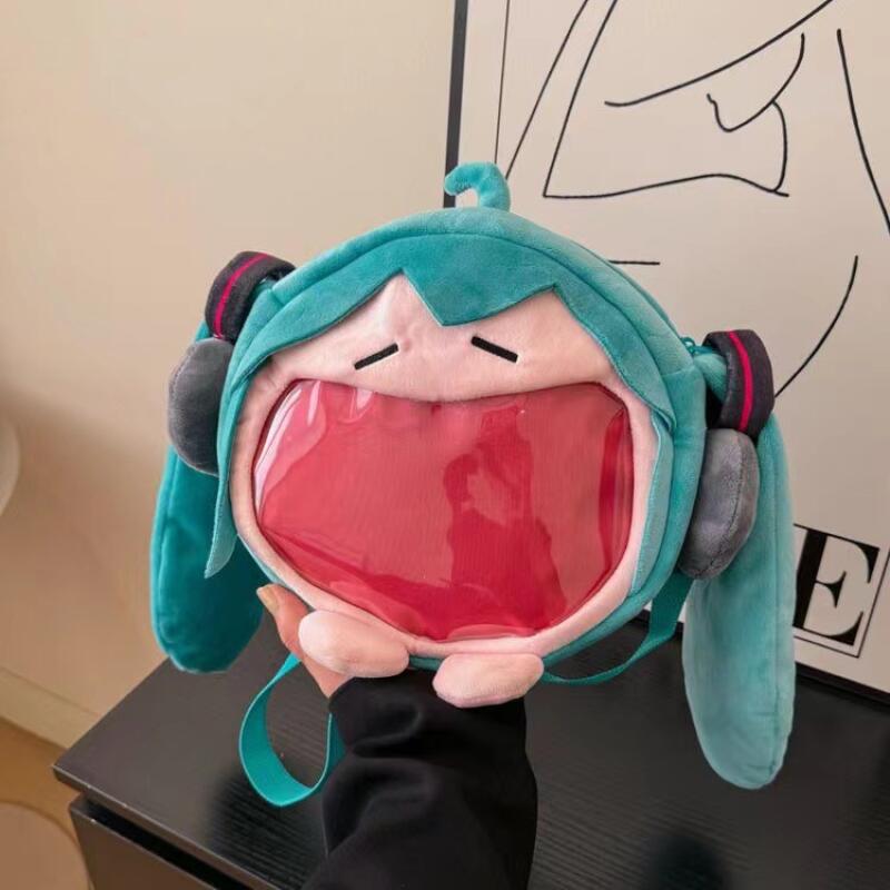 Anime Merchandise Bag - Japanischer Stil Hatsune Miku Plüsch-Umhängetasche Cartoon