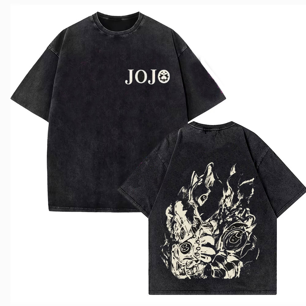 Jojo Anime Merchandise - Vintage Washed T-Shirt Herren JoJo Bizarre