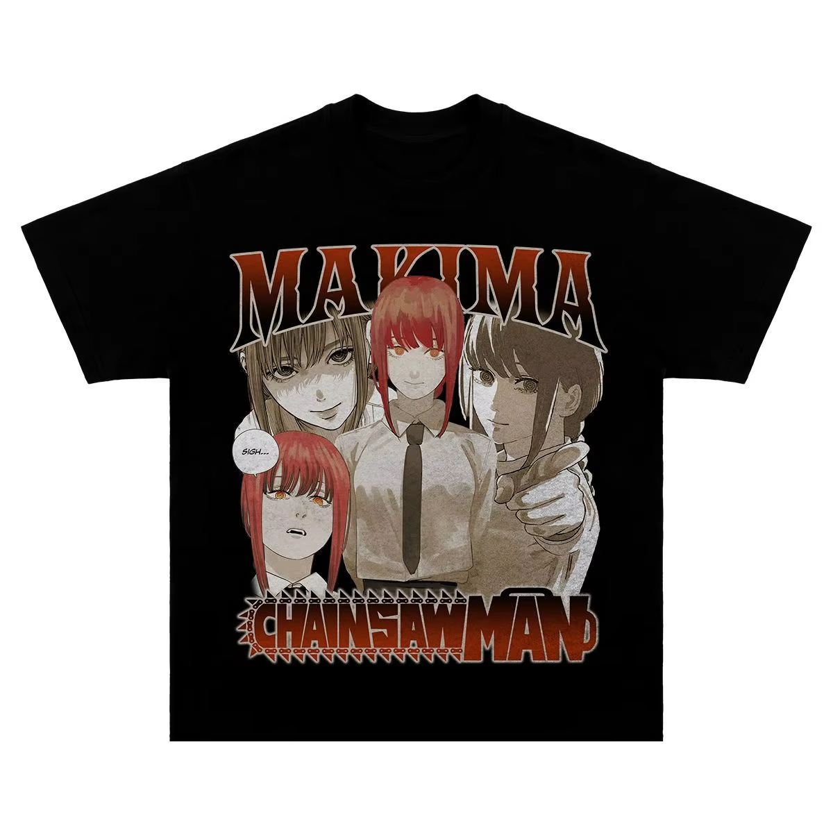 Anime Merchandise Shirt - 2025, japanischer Stil, Zusammenarbeit, Kettensägenmann, Merchandise,