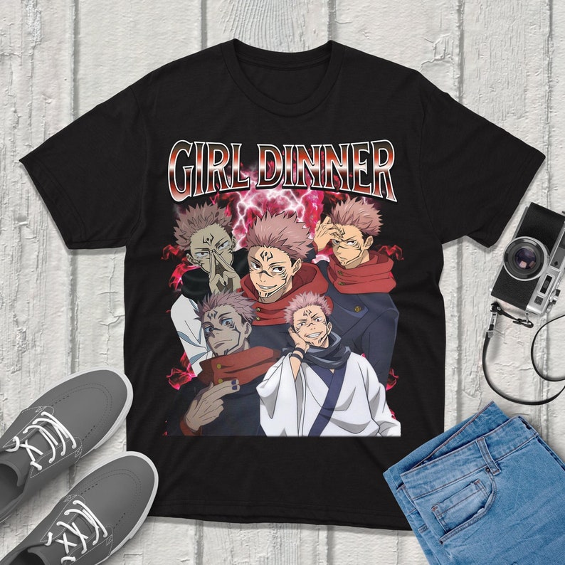 Anime Merchandise Shirt - Sukuna Jujutsu-Kaisen T-Shirt Streetwear Premium-Qualität Bekleidung
