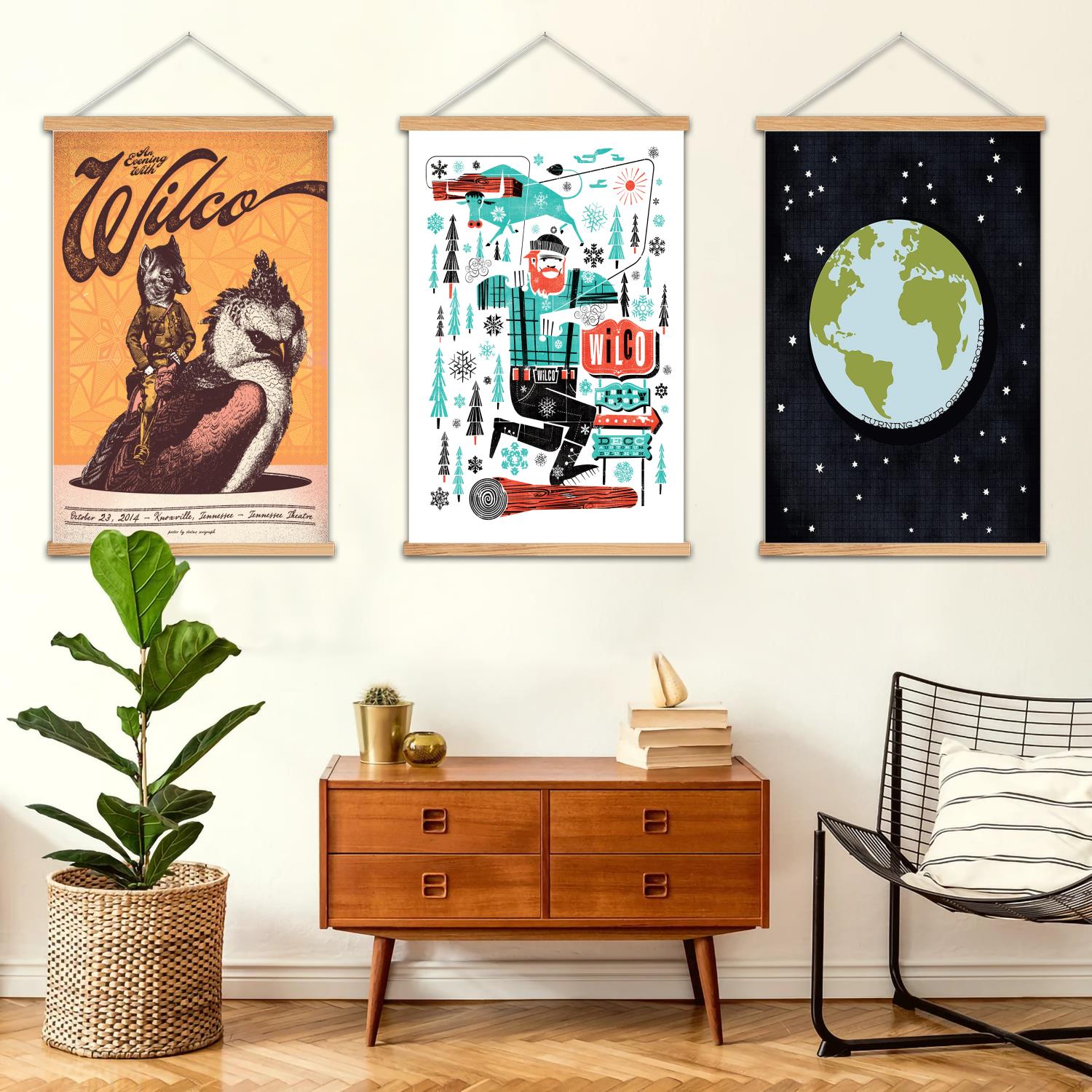 Art Print Framed - Wilco gerahmtes Wandgemälde, Leinwandkunst, Poster und