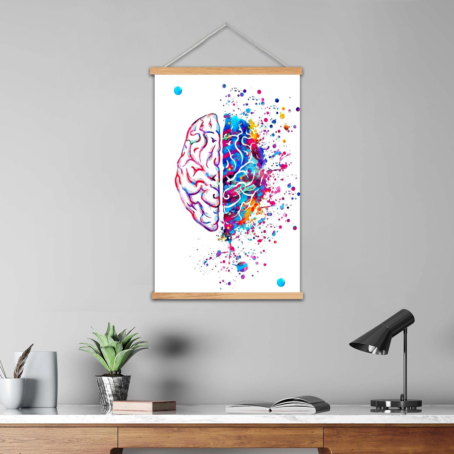 Gehirn gerahmte Wandmalerei Le – Art Print Framed Bewertung und Preis