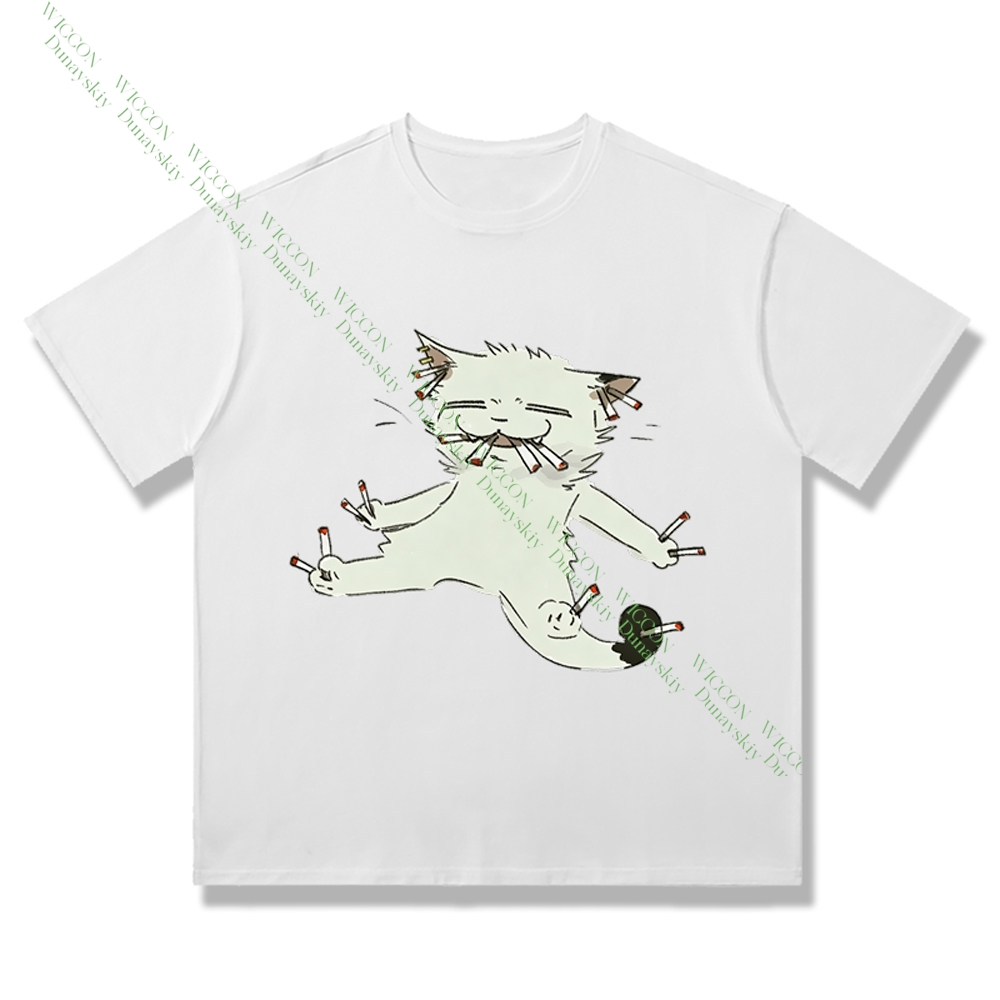 Chainsmoker Cat Yaniko Satou N – Anime Merchandise Shirt Bewertung und Preis