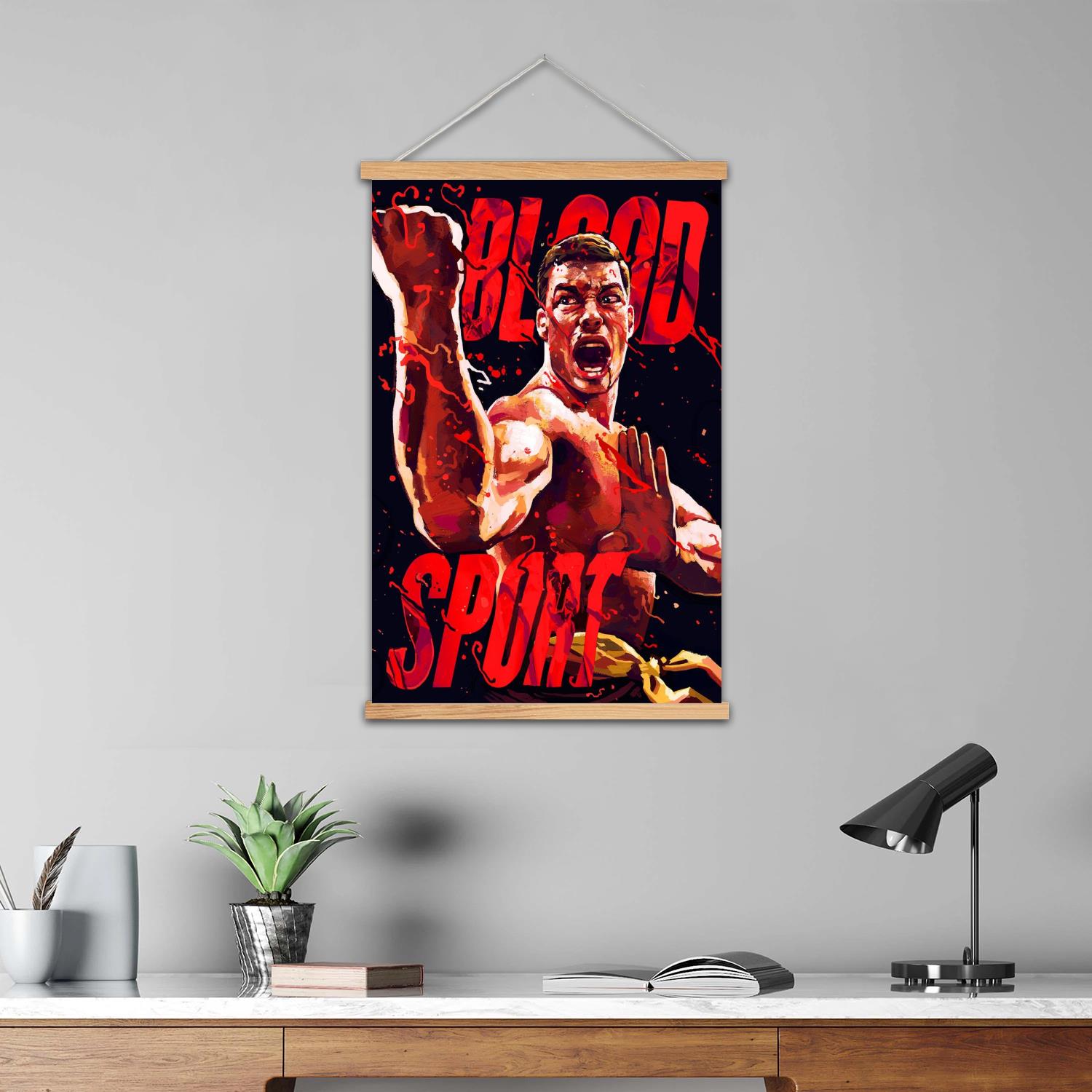 Bloodsport gerahmtes Wandgemäl – Art Print Framed Bewertung und Preis