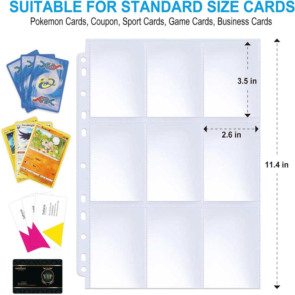 50 Seiten, 450 Taschen, einsei – Collector Card Sleeve Bewertung und Preis